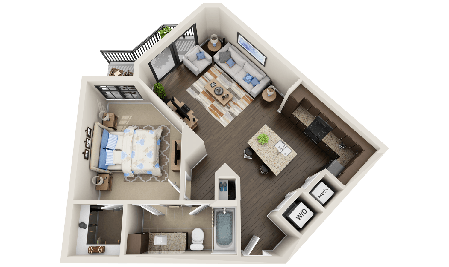 Architectural floor plan visualization