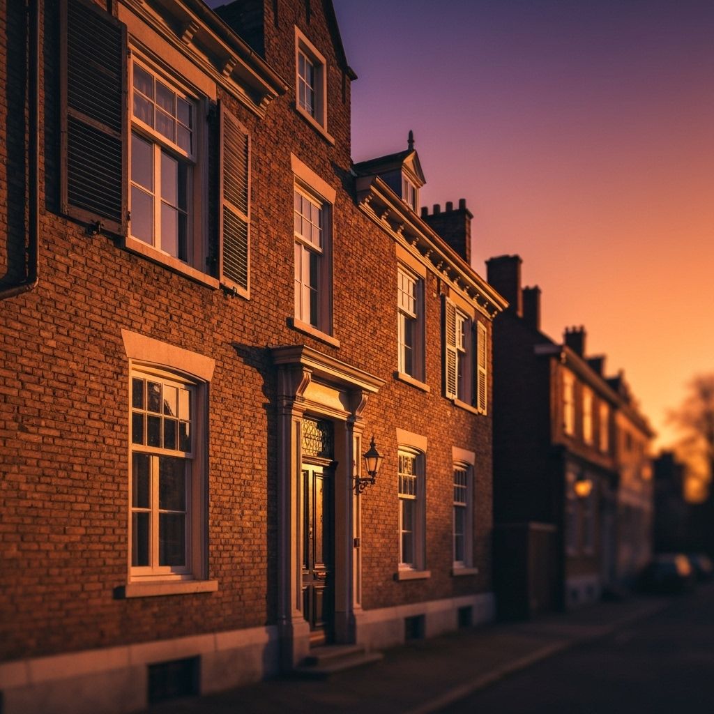 NANDANA Architect — modern residence exterior at dusk